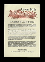 Urban Birds. A Collection of Cuts by Jo Spaul.