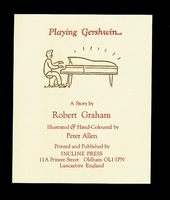 Playing Gershwin. Illustrated and Hand-Coloured by Peter Allen.