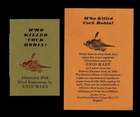 Who Killed Cock Robin? Illustrated With Wood Engravings by Enid Marx.