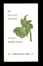 The Gallant Weaver. A Song by Robert Burns.