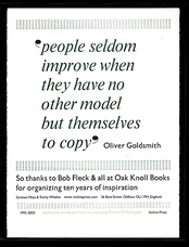 'people seldom improve...'