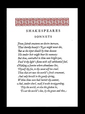 [Incline Press] [Ephemera] Shakespeare, William.