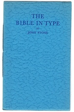 The Bible in Type. From Tyndale to the 'Modern Reader's' Version.