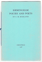 Birmingham Poetry and Poets. An Address delivered at the Birmingham Library on 26th June 1947.