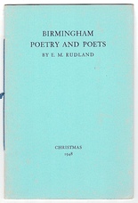 Birmingham Poetry and Poets. An Address delivered at the Birmingham Library on 26th June 1947.