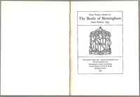 Four Tracts relative to The Battle of Birmingham Anno Domini 1643.