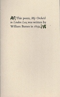 'This poem, My Orcha'd in Linden Lea, was written by William Barnes in 1859'