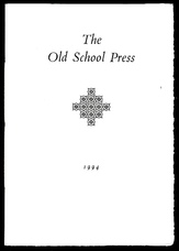 [The Old School Press] [Prospectus]