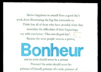 Bonheur - Happiness.