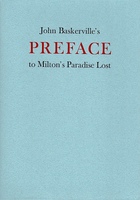 John Baskerville's Preface to Milton's Paradise Lost.